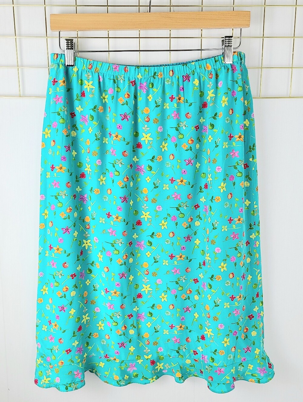 NWT Spenser Jeremy Floral Print Ruffle Hem Vintage Vintage Skirt